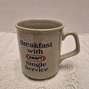 Breakfast with Kraft Single Service Coffee Mug Cup Vintage Made in England